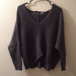 Oversized cozy grey sweater